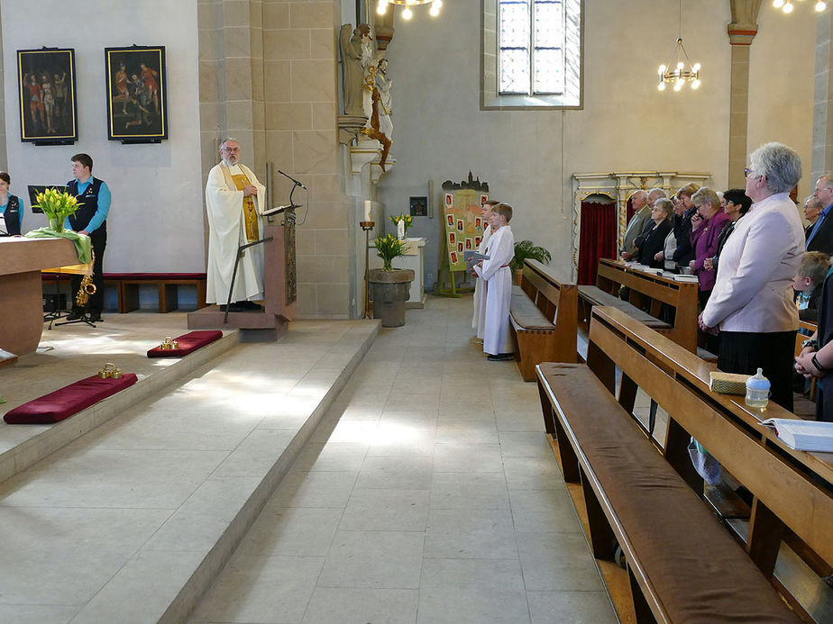 Festgottesdienst für die Kommunionjubilare an Ostermontag (Foto: Karl-Franz Thiede)